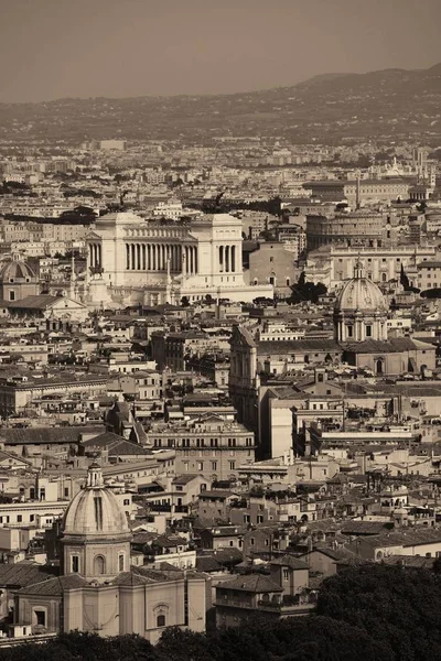 Панорамный Вид Рима Вершины Базилики Святого Петра Ватикане — стоковое фото