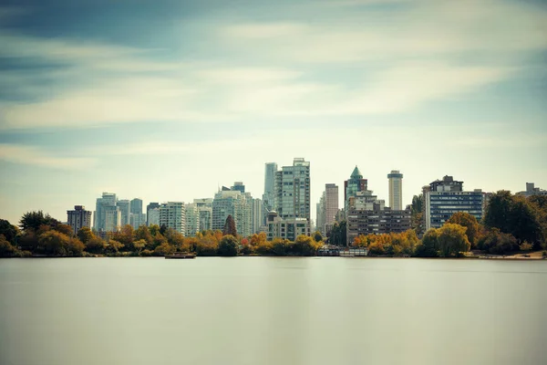 Vancouver Stad Skyline Gezien Vanaf Stanley Park — Stockfoto