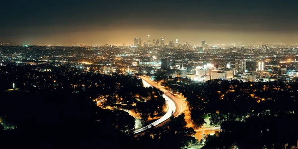 Los Angeles på natten — Stockfoto