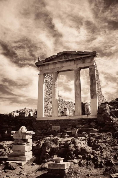 Tempio in delos — Foto Stock