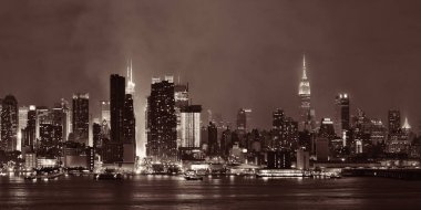 Manhattan midtown manzarası, gece