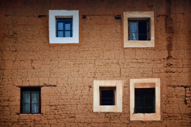 Geleneksel Tulou binası Hakka 'nın Fujian, Çin' deki eşsiz konutlarıdır..