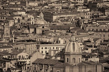 Roma şehir tarihi mimari arka plan görünüm üst St. Peter Bazilikası Vatikan Şehir.