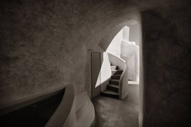 Santorini Adası tipik bina