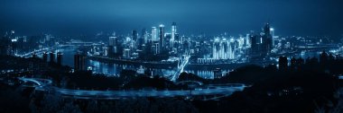 Chongqing kentsel mimari, gece