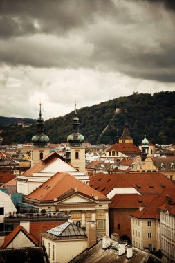 Prag manzarası çatı görünümü