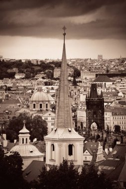 Prag manzarası çatı görünümü