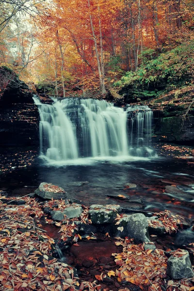 Autumn waterfalls — Stock Photo, Image
