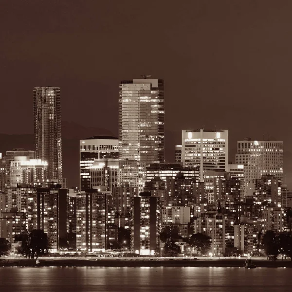 Vancouver di notte — Foto Stock