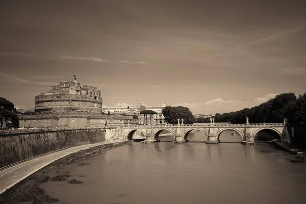 Castel Sant Angelo Italie Rome Pont Sur Tibre — Photo