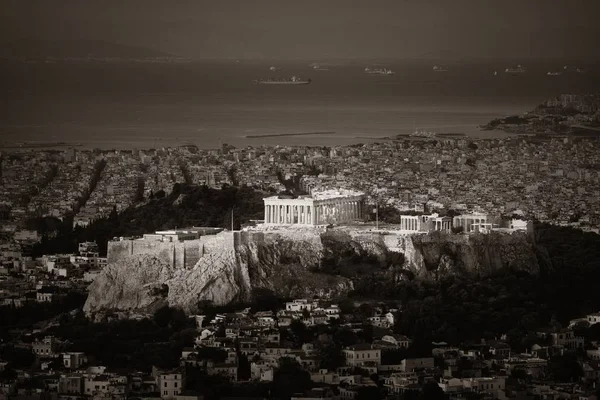 Skyline Atenas desde Mt Lykavitos — Foto de Stock