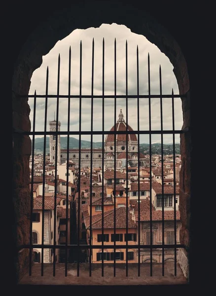 Duomo Santa Maria Del Fiore Floransa Talya Çan Kulesinden Izlendi — Stok fotoğraf