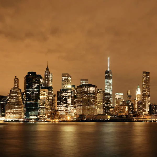 マンハッタンの夜 — ストック写真
