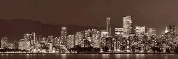 Vancouver in der Nacht — Stockfoto