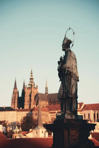 Charles bridge heykeli — Stok fotoğraf