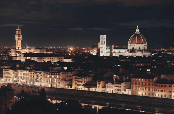 Cathédrale de Florence skyline nuit — Photo