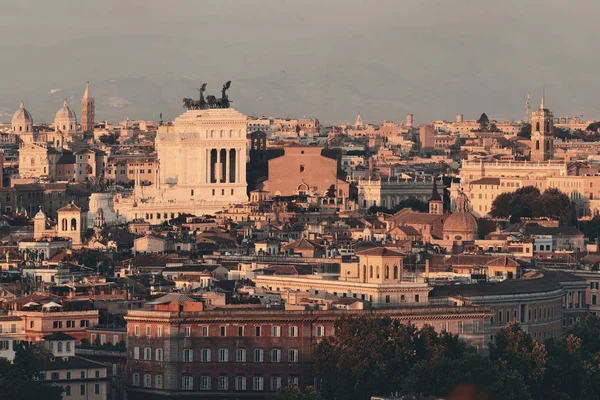 Rome Uitzicht Het Dak Met Oude Architectuur Italië — Stockfoto