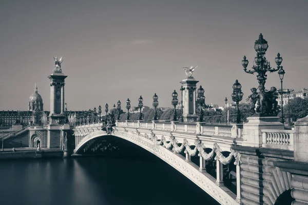 Ponte Alexandre Iii Túmulo Napoleão Paris França — Fotografia de Stock