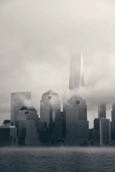 New York City Innenstadt Nebel — Stockfoto