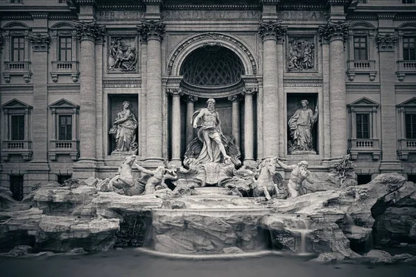 Trevi Fountain with Baroque style as the famous tourist attraction in Rome, Italy.