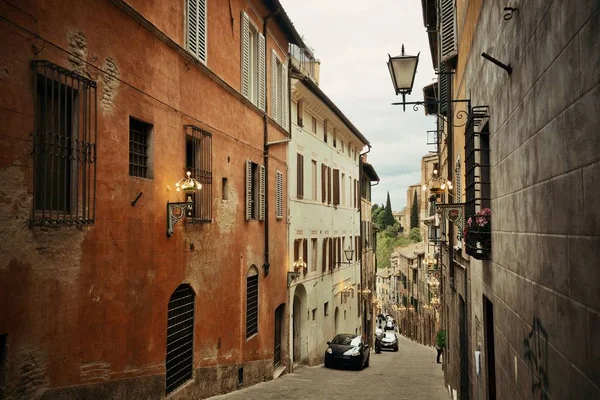 Siena sokak görünümü — Stok fotoğraf