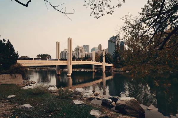 Calgary Cityscape Prince Island Альберті Канада — стокове фото