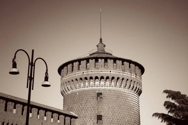 Monumento Castillo Sforza Milán Italia —  Fotos de Stock