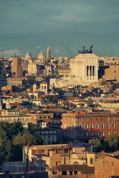 Vista Azotea Roma Con Arquitectura Antigua Italia — Foto de Stock