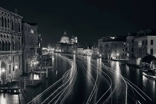 Ніч Венеції Гранд-канал — стокове фото