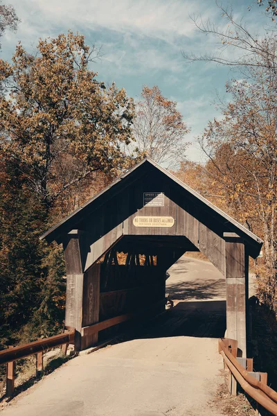 Ponte coperto in Vermont — Foto Stock