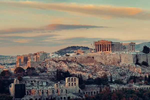 Восход солнца в Афинах — стоковое фото