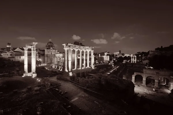 Roma Fórum noite — Fotografia de Stock