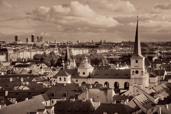 Praha Panorama střešní zobrazení — Stock fotografie