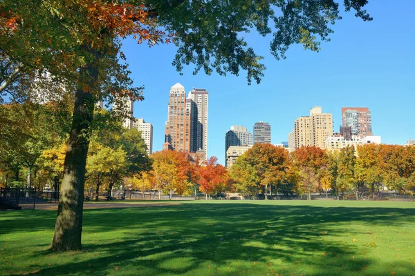 Central parku na podzim — Stock fotografie