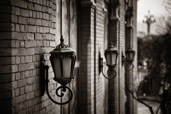 Старая уличная лампа Сяхао — стоковое фото