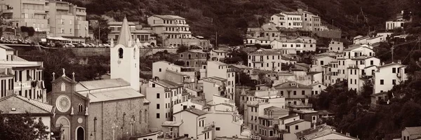 Riomaggiore View Mountain Cinque Terre Italy — стоковое фото