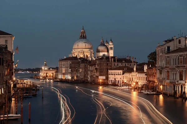 Gran Canal de Venecia noche — Foto de Stock