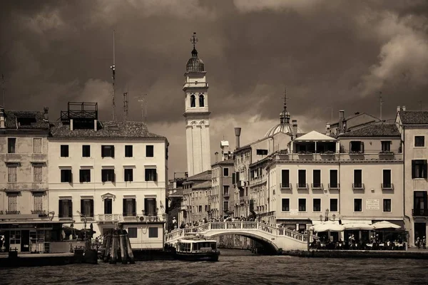 Skyline Ville Venise Pont Tour Vue Front Mer Italie — Photo