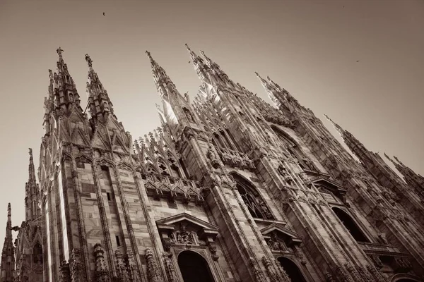 Primer plano de la Catedral de Milán —  Fotos de Stock