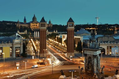 Placa Espanya Barselona 'da döner kavşak