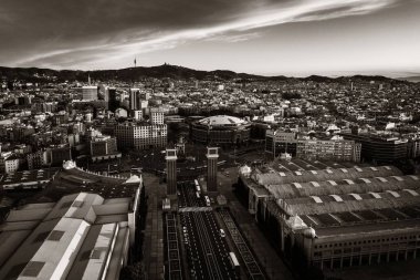 Barcelona havadan görünümü