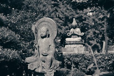 Sensoji Tapınağı, Tokyo, Japonya 'daki Buda heykeli.