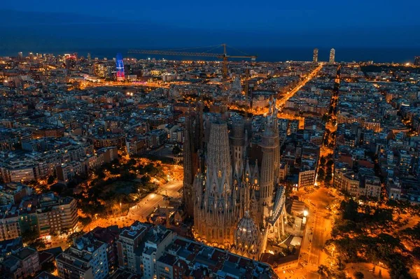 Sagrada Familia Flygfoto — Stockfoto