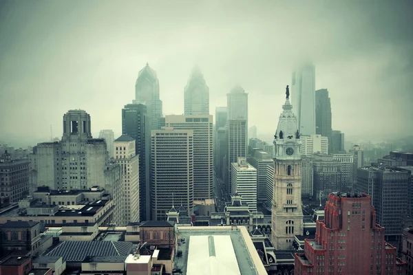 Філадельфія місто на даху — стокове фото