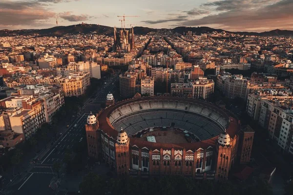 Sagrada Familia vue aérienne — Photo