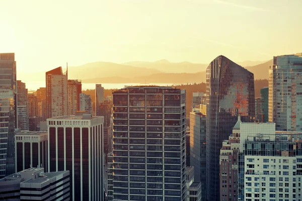 Vancouver rooftop vy — Stockfoto