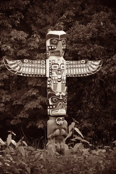 Indian totem poles — Stock Photo, Image