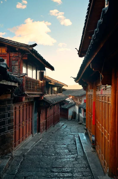 Oude Straat Uitzicht Lijiang Yunnan China — Stockfoto