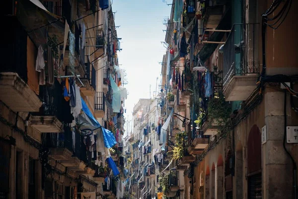 Street View Van Barcelona Spanje — Stockfoto