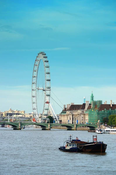 Distretto Westminster Londra Con Architetture Urbane Sul Tamigi — Foto Stock